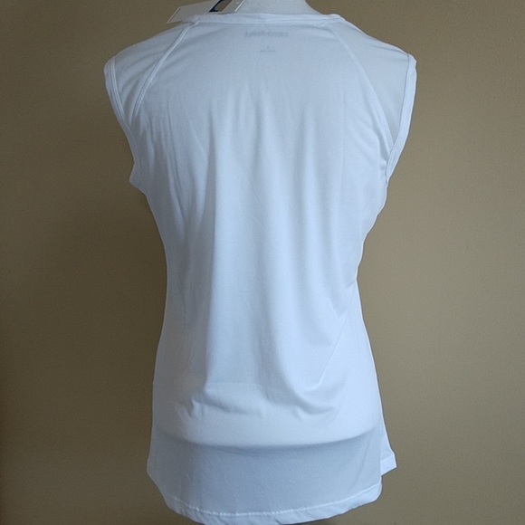 NEW Clemson Tigers Tank Top Sleeveless Tee Paw Logo Camp David White Women's Lrg - Picture 3 of 5